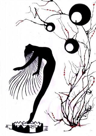 Графика черной тушью