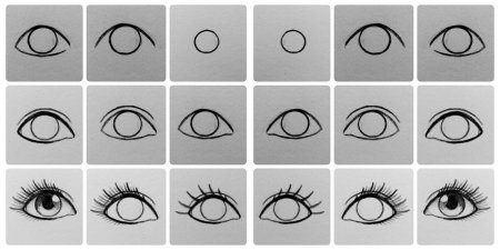 Как рисовать глаза