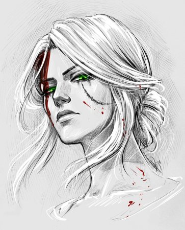 Цири арт Анастасия Кулаковская