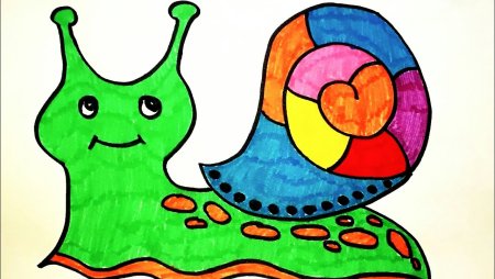 Рисование улитка