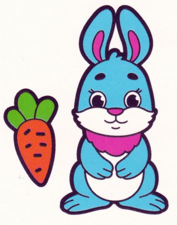 Цветной заяц для детей