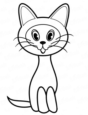 Кошка для рисования для детей