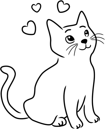 Этапы рисования кошки для дошкольников