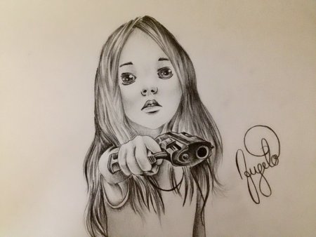 Девушка рисунок