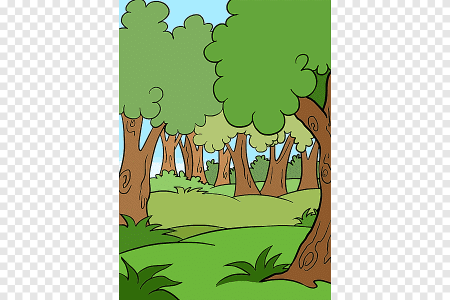 Детские рисунки на тему лес