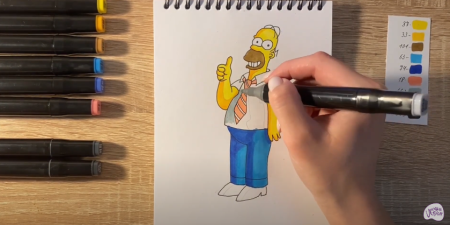 Рисунки маркерами для начинающих