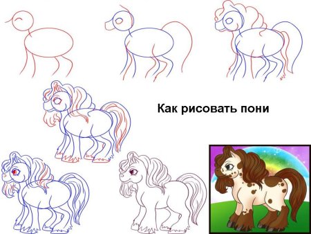 Как нарисовать пони