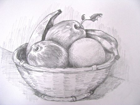 Натюрморт рисунок легкий