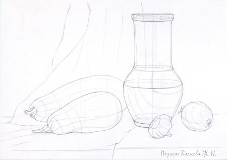 Этапы рисования натюрморта карандашом этапы