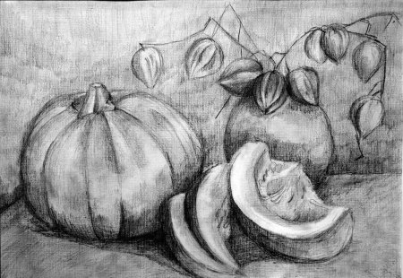 Этапы рисования натюрморта