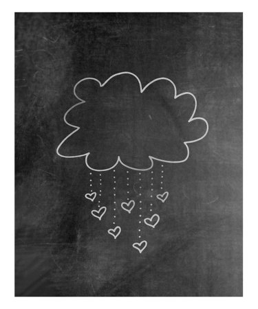 Детские рисунки на доске