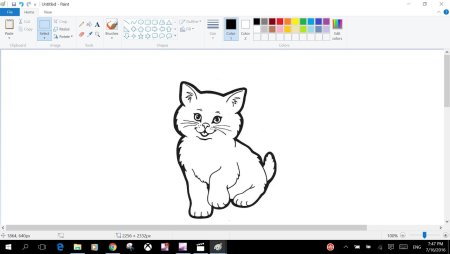 Рисунки на компьютере в Paint легкие