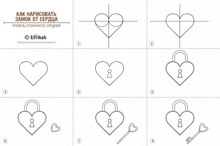 Рисунки для срисовки сердечки