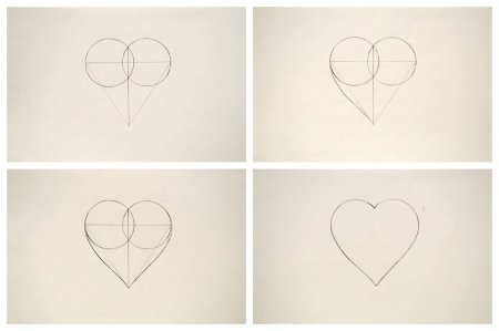 Поэтапное рисование сердца