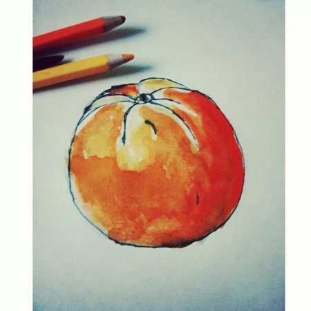 Рисование акварельными карандашами для детей