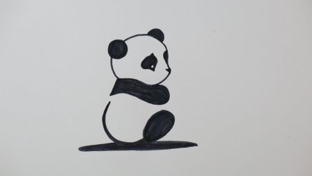 Рисунки чёрным фломастером