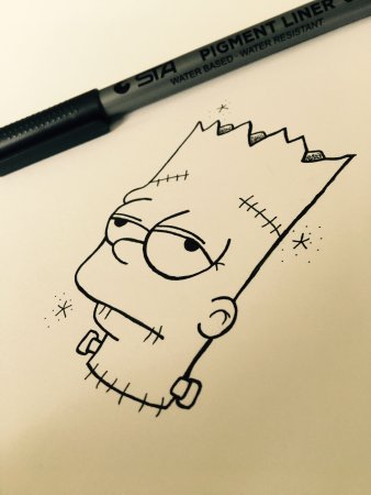 Необычные рисунки легкие ручкой