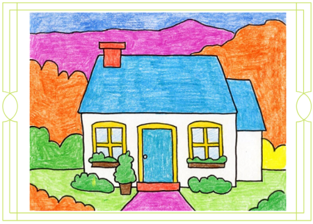 Детские рисунки домов