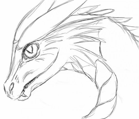 Русалка карандашом