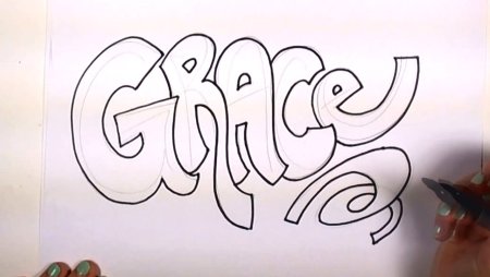 Граффити рисунки для срисовки для начинающих