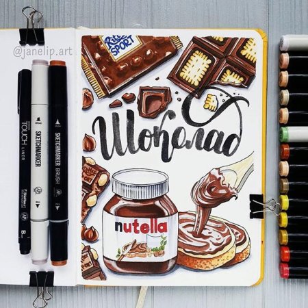 Скетчи маркерами