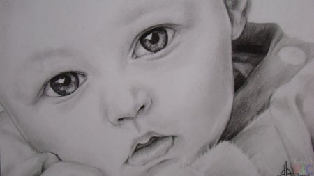 Карандашный рисунок ребенка