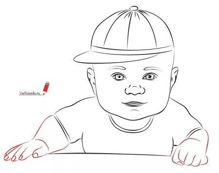 Рисунок мальчика карандашом