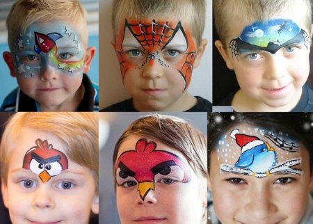 Лёгкий аквагрим для детей