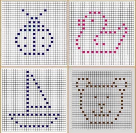 Мотивы крючком с шишечками