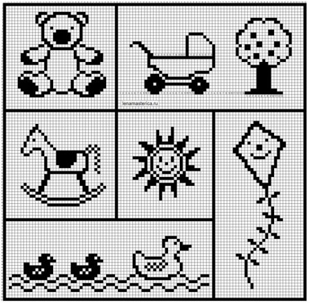 Филейный узор для мальчика