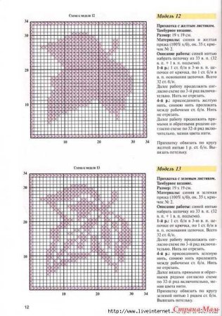 Схемы теневого вязания для детских пледов спицами