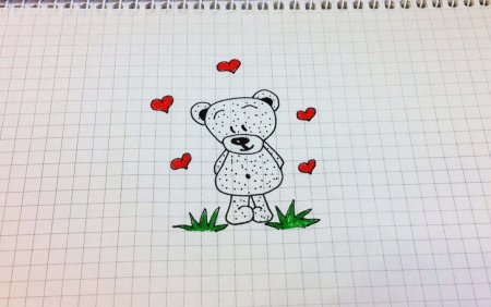 Простые рисунки в тетради