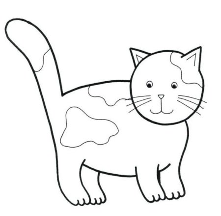 Раскраска. Котики