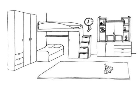 Моя комната рисунок