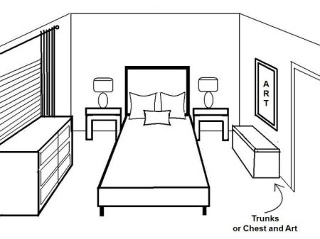 Рисование интерьера комнаты