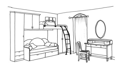 Нарисовать комнату