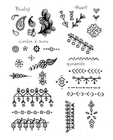 Рисунки мехенди для начинающих пошагово