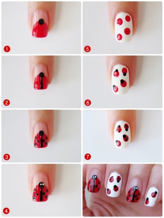 Рисунки на ногтях для начинающих легкие