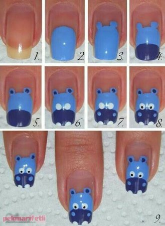 Дизайны ногтей для начинающих детские
