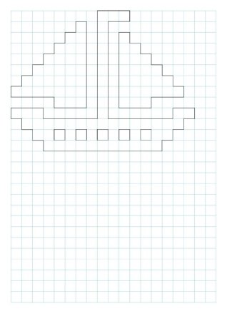 Рисование по клеточкам простые