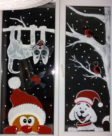 Рисование Деда Мороза