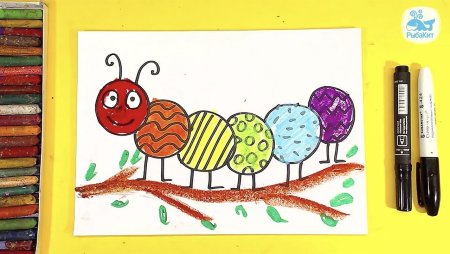 Рисование бабочки красками