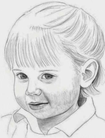 Девочка карандашом