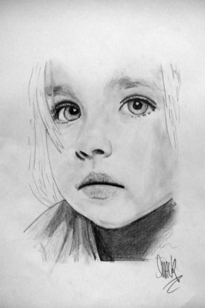 Портрет ребенка карандашом