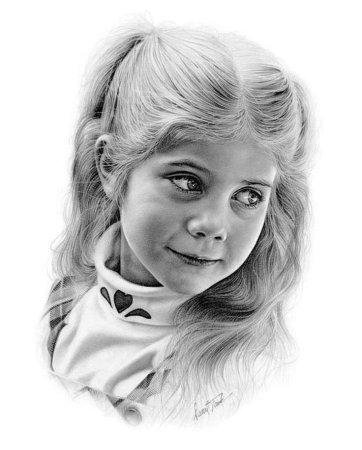 Портрет малыша карандашом