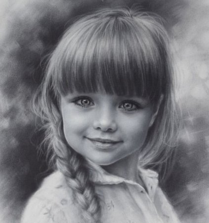 Детский портрет карандашом профессиональный