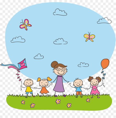 Дети в детском саду вектор