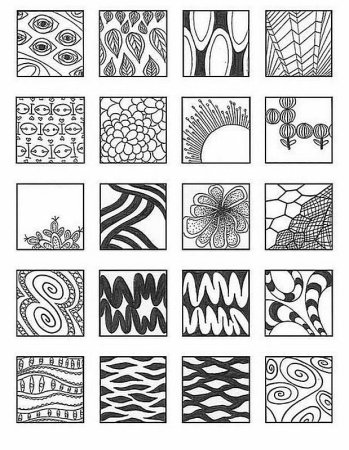 Элементы дудлинга для начинающих