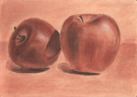 Пейзаж сангиной