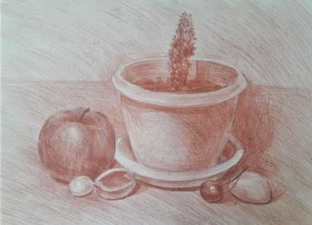 Сепия техника рисования